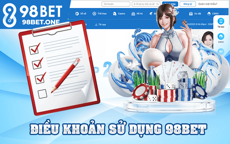 Điều khoản sử dụng 98bet